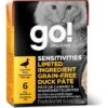 Go! Solutions Sensitivities Limited Ingredient Grain-Free Duck Pate Cat Food -Meow Meals 220104 main. AC SS1800 V1581360515