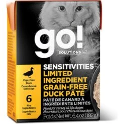 Go! Solutions Sensitivities Limited Ingredient Grain-Free Duck Pate Cat Food