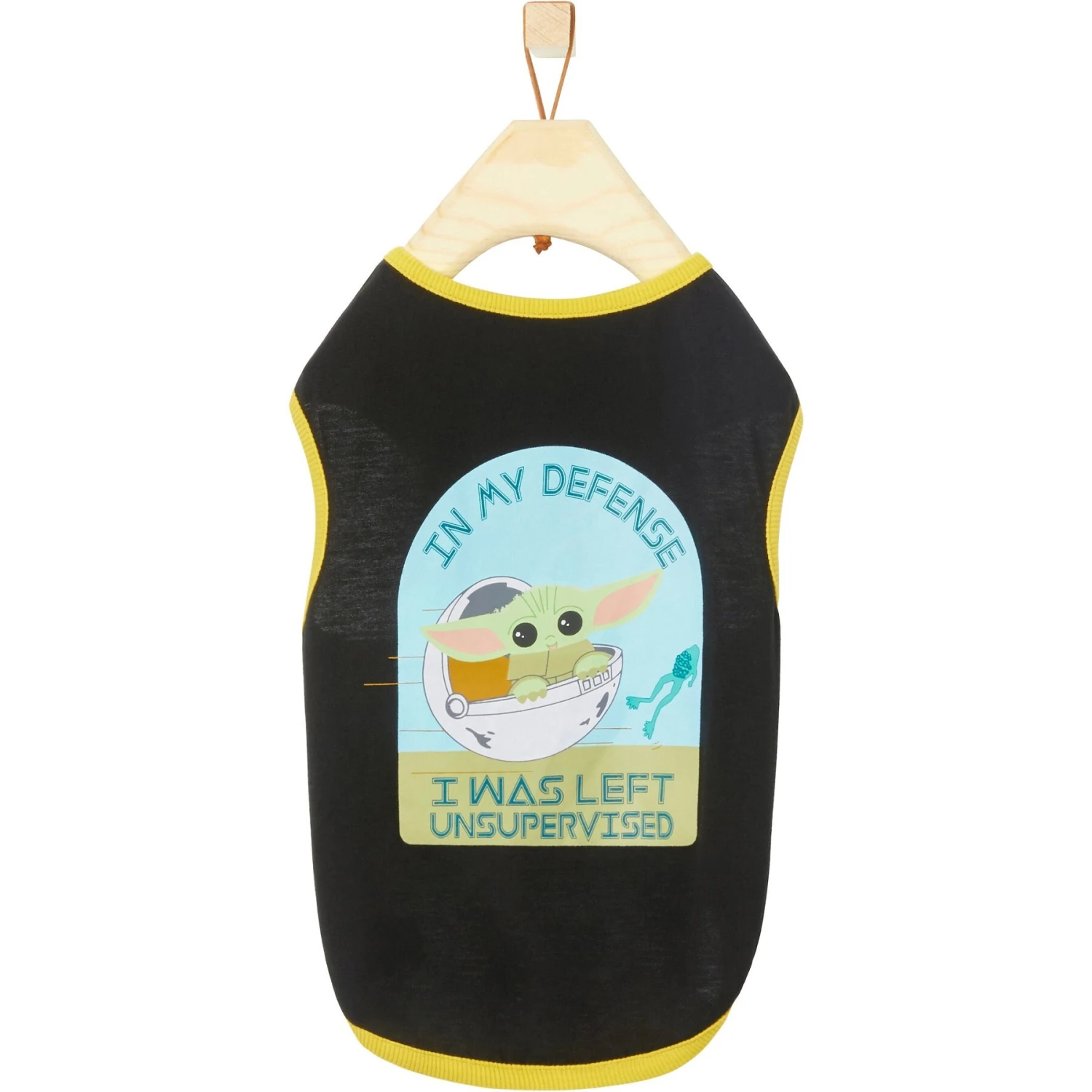 STAR WARS THE MANDALORIAN GROGU "Left Unsupervised" Dog & Cat T-Shirt 6 STAR WARS THE MANDALORIAN GROGU "Left Unsupervised" Dog & Cat T-Shirt - Image 4