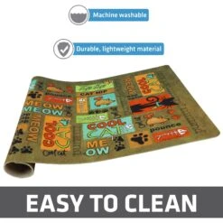 Drymate Absorbent Cat Bowl Food Mat -Meow Meals 222031 PT2. AC SS1800 V1690487448