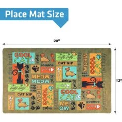 Drymate Absorbent Cat Bowl Food Mat -Meow Meals 222031 PT3. AC SS1800 V1690487470