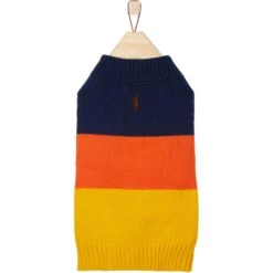 Frisco Colorblock Dog & Cat Turtleneck Sweater With Sleeves -Meow Meals 223819 PT3. AC SS1800 V1599570654
