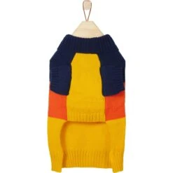 Frisco Colorblock Dog & Cat Turtleneck Sweater With Sleeves -Meow Meals 223819 PT4. AC SS1800 V1599570656