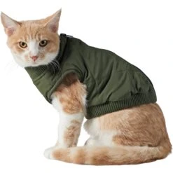 Frisco Lightweight Insulated Bomber Dog & Cat Jacket -Meow Meals 223914 PT2. AC SS1800 V1599480960