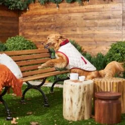 Frisco Quilted Water-Resistant Reversible Insulated Dog & Cat Jacket -Meow Meals 223922 PT7. AC SS1800 V1601579158