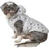 Frisco Mediumweight Silver Polka Dotted Insulated Dog & Cat Coat -Meow Meals 224017 MAIN. AC SS1800 V1600703155