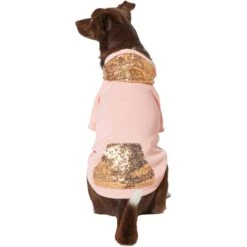Frisco Sequin Dog & Cat Hoodie -Meow Meals 224200 PT3. AC SS1800 V1637667437