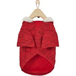 Frisco Textured Knit Dog & Cat Hoodie -Meow Meals 224233 PT4. AC SS1800 V1637658721