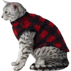 Frisco Ultra Lightweight Plaid Dog & Cat Fleece Vest 11 Frisco Ultra Lightweight Plaid Dog & Cat Fleece Vest -Meow Meals 224280 PT2. AC SS1800 V1599496583