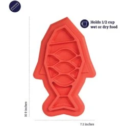 Petstages Fishie Fun Cat Feed Mat -Meow Meals 227084 PT4. AC SS1800 V1636506427