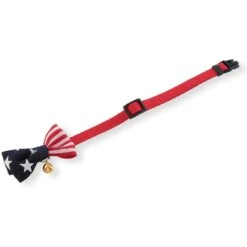 Necoichi My Cat For President Cotton Breakaway Cat Collar With Bell -Meow Meals 230665 PT4. AC SS1800 V1631309779