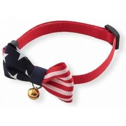 Necoichi My Cat For President Cotton Breakaway Cat Collar With Bell -Meow Meals 230665 PT5. AC SS1800 V1588339905
