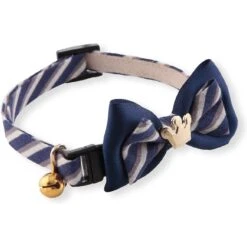 Necoichi Regal Crown Cotton Breakaway Cat Collar With Bell -Meow Meals 230669 PT2. AC SS1800 V1631309519