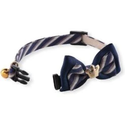 Necoichi Regal Crown Cotton Breakaway Cat Collar With Bell -Meow Meals 230669 PT3. AC SS1800 V1631309233