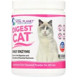 Vital Planet Digest Cat Daily Enzyme Fish Flavor Powder Cat Supplement