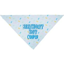 Frisco Birthday Boy Personalized Dog & Cat Bandana -Meow Meals 238329 PT3. AC SS1800 V1618511828