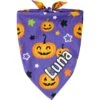 Frisco Halloween Pumpkins Personalized Dog & Cat Bandana -Meow Meals 242815 MAIN. AC SS1800 V1701983007