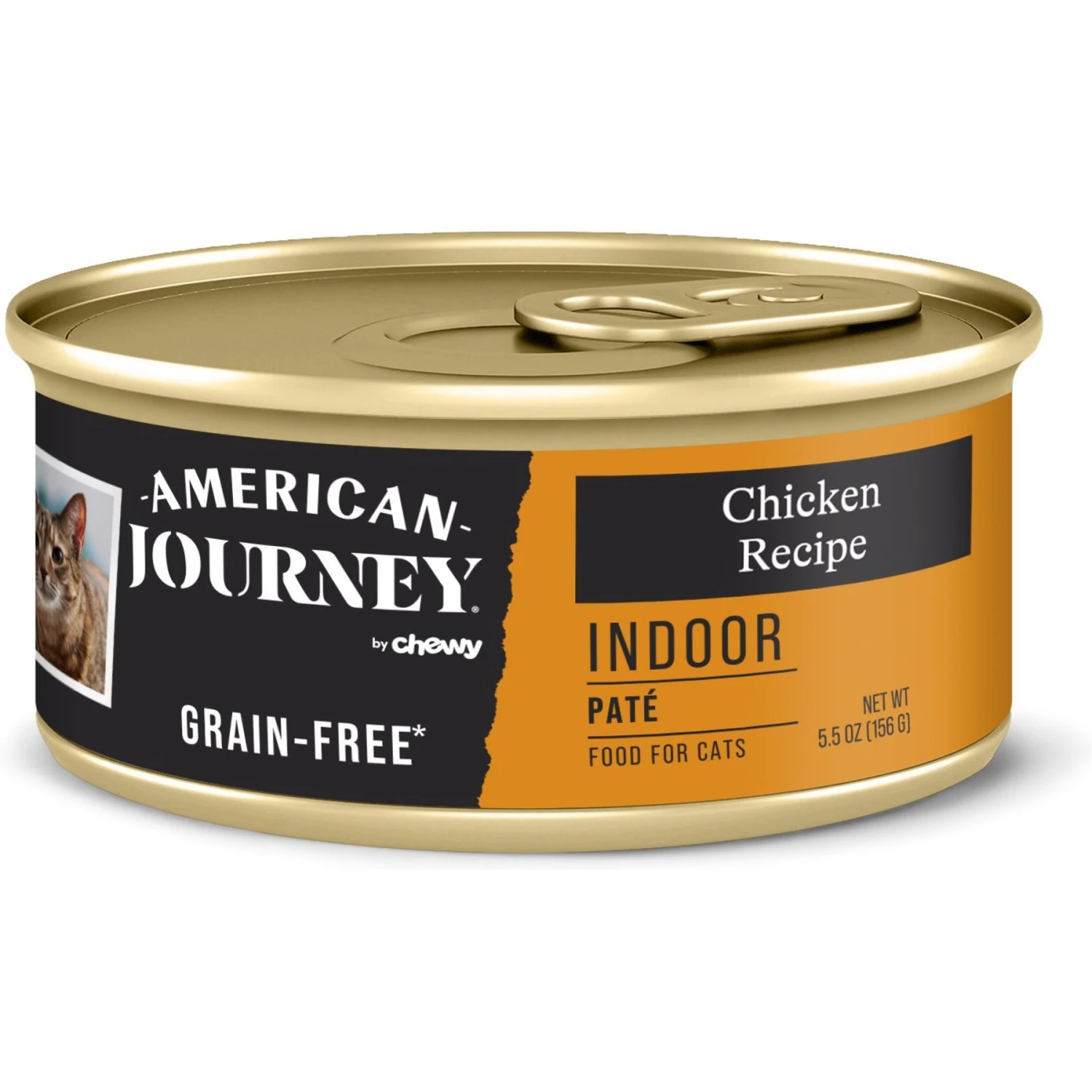 American Journey Indoor Pate Chicken Recipe Grain-Free Canned Cat Food, 5.5-oz, Case Of 24 3 American Journey Indoor Pate Chicken Recipe Grain-Free Canned Cat Food, 5.5-oz, Case Of 24