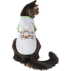 Frisco Happy Lil' Camper Dog & Cat T-Shirt -Meow Meals 248789 PT2. AC SS1800 V1644959832