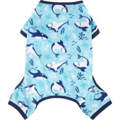 Frisco Happy Shark Dog & Cat Jersey PJs 11 Frisco Happy Shark Dog & Cat Jersey PJs -Meow Meals 249122 PT3. AC SS1800 V1614006406