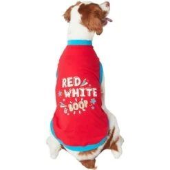 Frisco Red, White & Boop Dog & Cat T-Shirt -Meow Meals 249242 PT3. AC SS1800 V1624598568