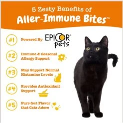 Zesty Paws Aller-Immune Bites Bacon Flavored Supplement For Cats -Meow Meals 249421 PT1. AC SS1800 V1696961128