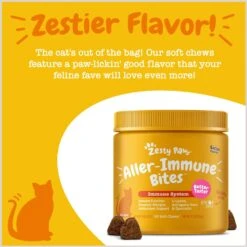 Zesty Paws Aller-Immune Bites Bacon Flavored Supplement For Cats -Meow Meals 249421 PT2. AC SS1800 V1696961126