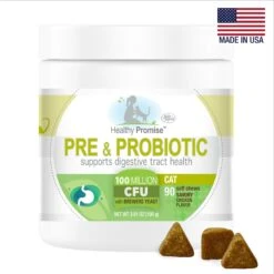 Four Paws Healthy Promise Pre & Probiotics Soft Chews Cat Supplement, 90 Count -Meow Meals 249498 PT2. AC SS1800 V1597941166