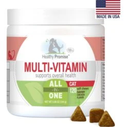 Four Paws Healthy Promise Multivitamin Soft Chews Cat Supplement, 120 Count -Meow Meals 249508 PT2. AC SS1800 V1597932781