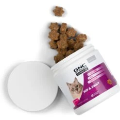 GNC Pets Advanced Hip & Joint Support Chicken Flavor Soft Chews Cat Supplement, 60 Count -Meow Meals 251340 PT3. AC SS1800 V1614725537
