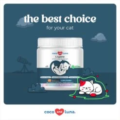 Coco And Luna L-Lysine Immune Support Salmon Flavor Powder Cat Supplement, 4-oz Jar -Meow Meals 253121 PT5. AC SS1800 V1697213742