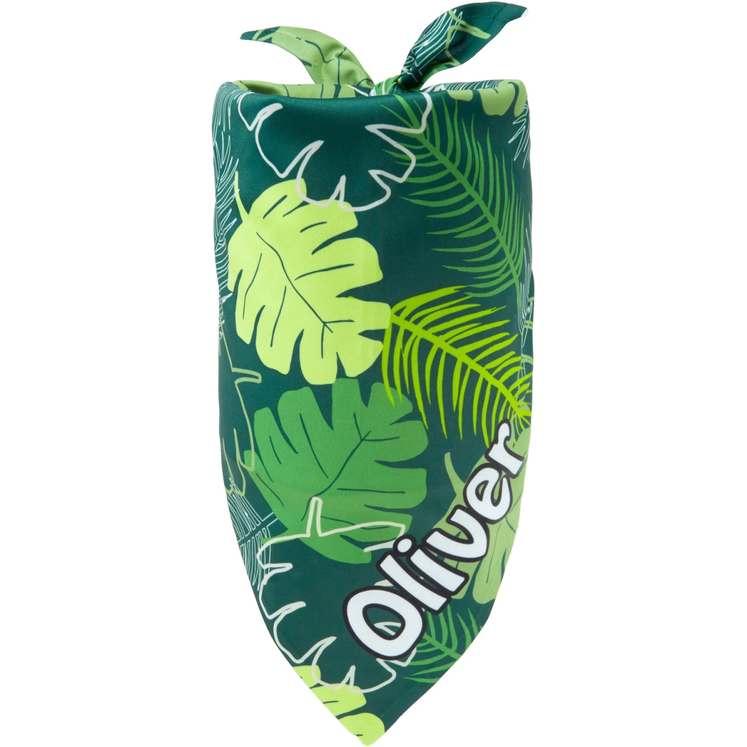 Frisco Tropical Palms Personalized Dog & Cat Bandana 3 Frisco Tropical Palms Personalized Dog & Cat Bandana