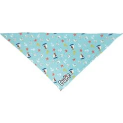 Frisco Nautical Personalized Dog & Cat Bandana -Meow Meals 258762 PT3. AC SS1800 V1619557664