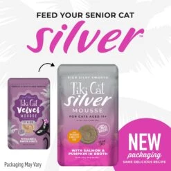 Tiki Cat Luau Velvet Mousse Salmon & Pumpkin In Broth Senior Wet Cat Food, 2.8-oz, Case Of 12 11 Tiki Cat Luau Velvet Mousse Salmon & Pumpkin In Broth Senior Wet Cat Food, 2.8-oz, Case Of 12 -Meow Meals 259094 PT1. AC SS1800 V1700599051