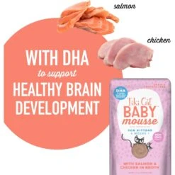Tiki Cat Luau Velvet Mousse Salmon & Chicken In Broth Wet Kitten Food, 2.4-oz, Case Of 12 -Meow Meals 259096 PT3. AC SS1800 V1700001397