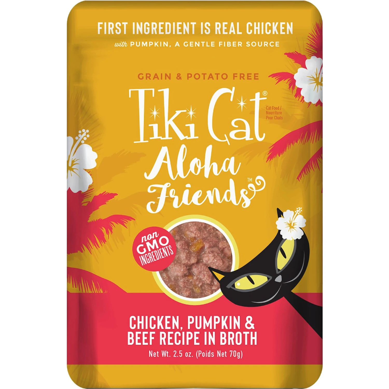 Tiki Cat Aloha Friends Chicken, Pumpkin & Beef Recipe In Broth Grain-Free Wet Cat Food 3 Tiki Cat Aloha Friends Chicken, Pumpkin & Beef Recipe In Broth Grain-Free Wet Cat Food