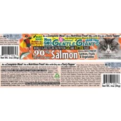 Gentle Giants Natural Non-GMO Salmon Grain-Free Cat & Kitten Canned Cat Food, 3-oz, Case Of 24 -Meow Meals 263202 PT1. AC SS1800 V1690829233