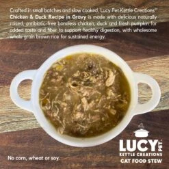 Lucy Pet Products Kettle Creations Chicken & Duck Recipe In Gravy Wet Cat Food, 2.47-oz Can, Case Of 12 -Meow Meals 263494 PT3. AC SS1800 V1607439783
