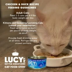 Lucy Pet Products Kettle Creations Chicken & Duck Recipe In Gravy Wet Cat Food, 2.47-oz Can, Case Of 12 -Meow Meals 263494 PT5. AC SS1800 V1607439502