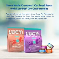 Lucy Pet Products Kettle Creations Salmon & Chicken Recipe In Gravy Wet Cat Food, 2.47-oz Can, Case Of 12 -Meow Meals 263496 PT6. AC SS1800 V1607476958
