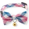 Necoichi Purrfect Picnic Bow Tie Cotton Breakaway Cat Collar With Bell -Meow Meals 263683 MAIN. AC SS1800 V1614294983