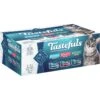 Blue Buffalo Tastefuls Salmon, Chicken, Ocean Fish & Tuna Entrées Variety Pack Pate Wet Cat Food, 3-oz Can, Case Of 12 -Meow Meals 264515 MAIN. AC SS1800 V1689356433