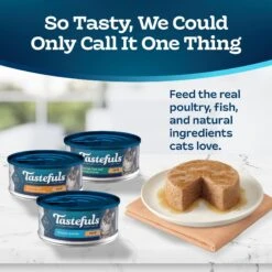 Blue Buffalo Tastefuls Chicken, Turkey & Chicken & Ocean Fish & Tuna Entrées Variety Pack Pate Wet Cat Food, 5.5-oz Can, Case Of 12 -Meow Meals 264517 PT2. AC SS1800 V1608346649