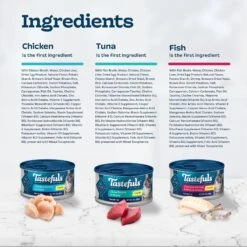 Blue Buffalo Tastefuls Tuna, Chicken, Fish & Shrimp Entrées Variety Pack Flaked Wet Cat Food -Meow Meals 264519 PT4. AC SS1800 V1689357640