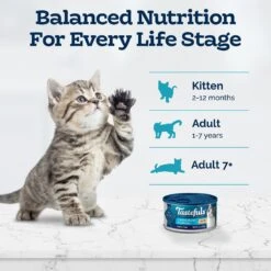 Blue Buffalo Tastefuls Chicken Entrée Kitten Pate Wet Cat Food, 3-oz Can, Case Of 24 -Meow Meals 264533 PT7. AC SS1800 V1630736249