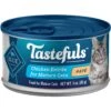 Blue Buffalo Tastefuls Chicken Entrée Mature Cats Pate Wet Cat Food, 3-oz Can, Case Of 24 -Meow Meals 264535 MAIN. AC SS1800 V1630736523