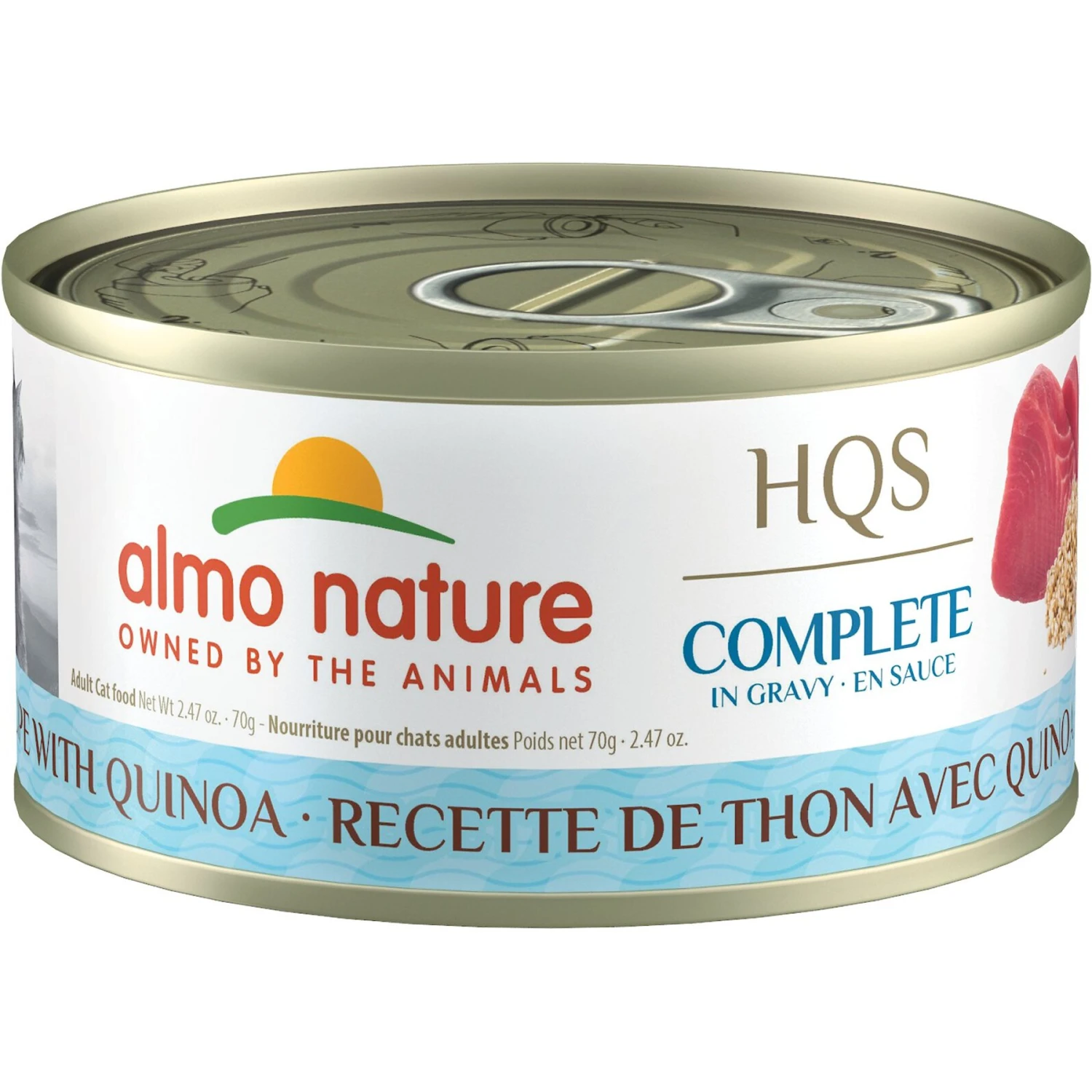 Almo Nature HQS Complete Tuna With Quinoa Wet Cat Food, 2.47-oz Can, Case Of 12 3 Almo Nature HQS Complete Tuna With Quinoa Wet Cat Food, 2.47-oz Can, Case Of 12