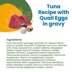 Almo Nature HQS Complete Tuna With Quail Egg Wet Cat Food, 2.47-oz Can, Case Of 12 -Meow Meals 264826 PT4. AC SS1800 V1632848470