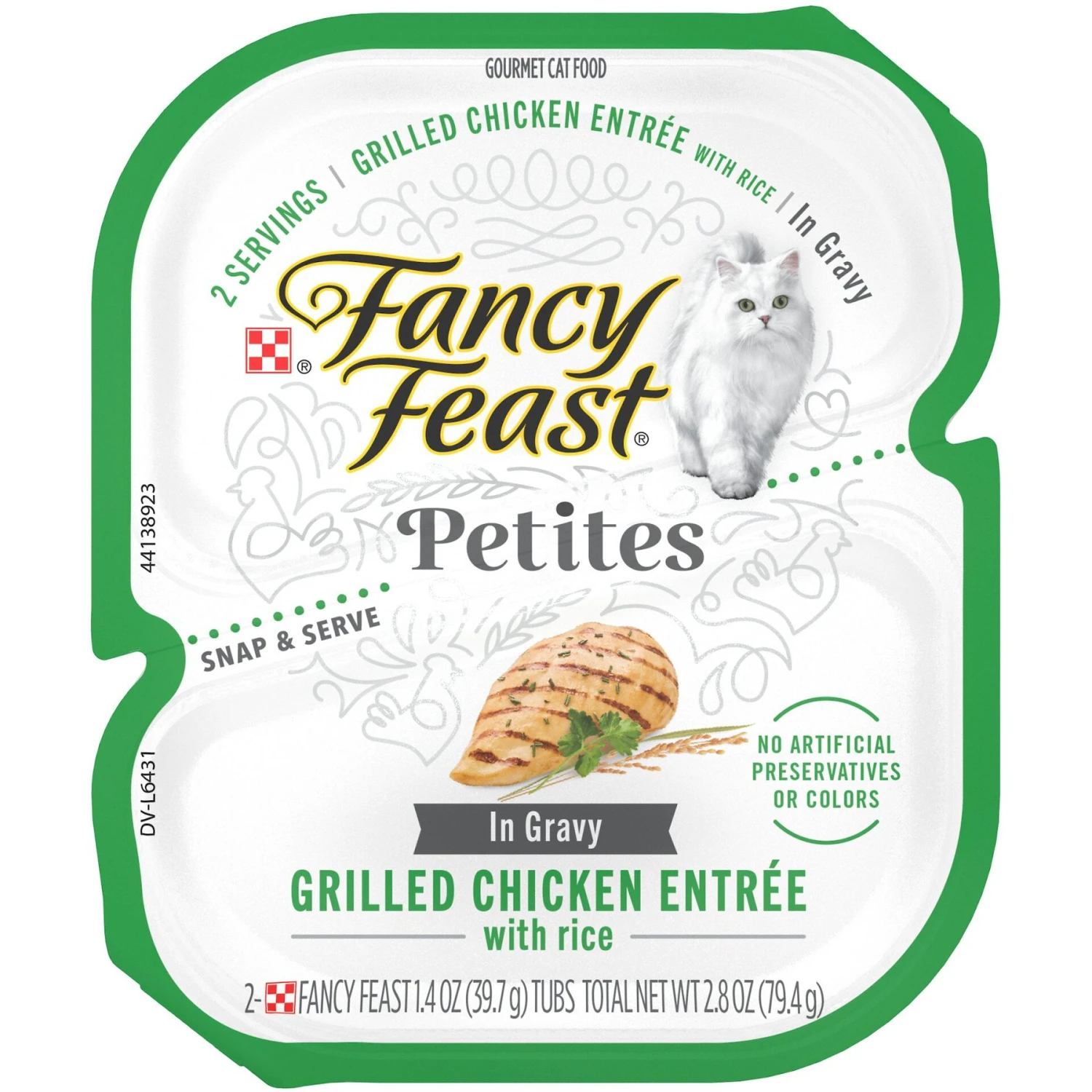 Fancy Feast Petites In Gravy Grilled Chicken With Rice Entree Wet Cat Food 3 Fancy Feast Petites In Gravy Grilled Chicken With Rice Entree Wet Cat Food