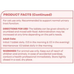 PetsPrefer Urinary Tract Health Fish Flavor Tablet Cat Supplement, 90 Count -Meow Meals 265837 PT2. AC SS1800 V1612377076